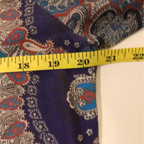 Chicos Blouse Blue Size 1 - Picture 6 of 10